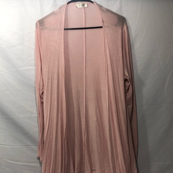 frumos Sweaters - Light pink sheer cardigan